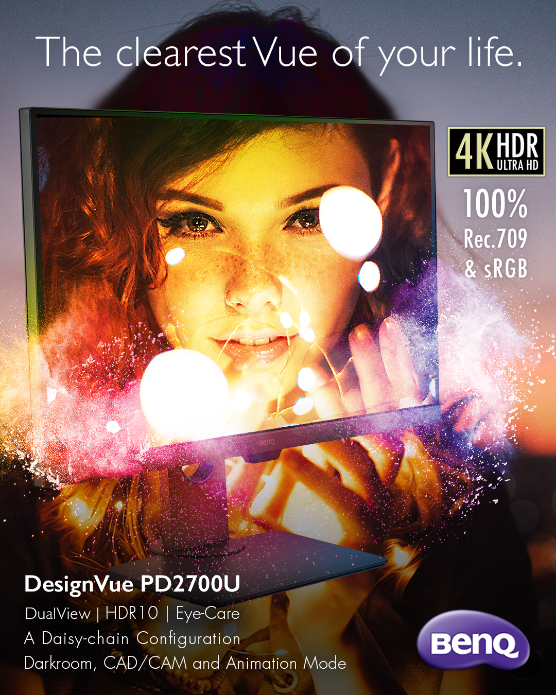 BenQ — ClearVue · Advertising design