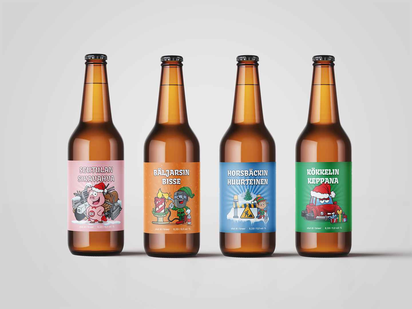 RK Jouluolut — Label design